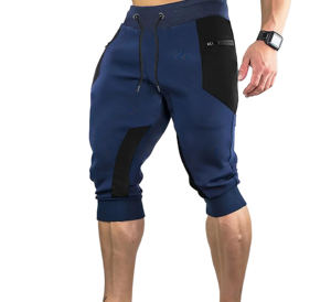 กางเกงขาสั้นผ้าฝ้าย100% ทนทานสำหรับฝึกซ้อมแบบฮาร์ดคอร์ผ้าตาข่ายสำหรับวิ่งออกกำลังกายฟิตเนสยิมสไตล์ลำลอง - Product Image 4