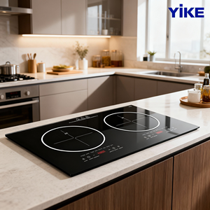 Plaque à <span class=keywords><strong>Induction</strong></span> Double 3500W Encastrable, Table de Cuisson à <span class=keywords><strong>Induction</strong></span> Électrique <span class=keywords><strong>2</strong></span> <span class=keywords><strong>Feux</strong></span> - Product Image 4