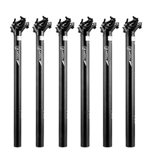 <span class=keywords><strong>Tige</strong></span> <span class=keywords><strong>de</strong></span> <span class=keywords><strong>Selle</strong></span> <span class=keywords><strong>VTT</strong></span> à Double Fixation Arrière Décalée 27.2/28.6mm en Alliage d'Aluminium CNC Sablée Noir Sable Haute Résistance Fine - Product Image 2