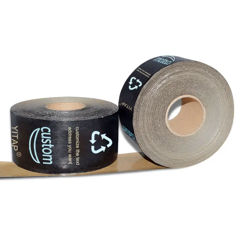 Adhesivo ecológico con logotipo impreso, cinta adhesiva de embalaje de Amazon