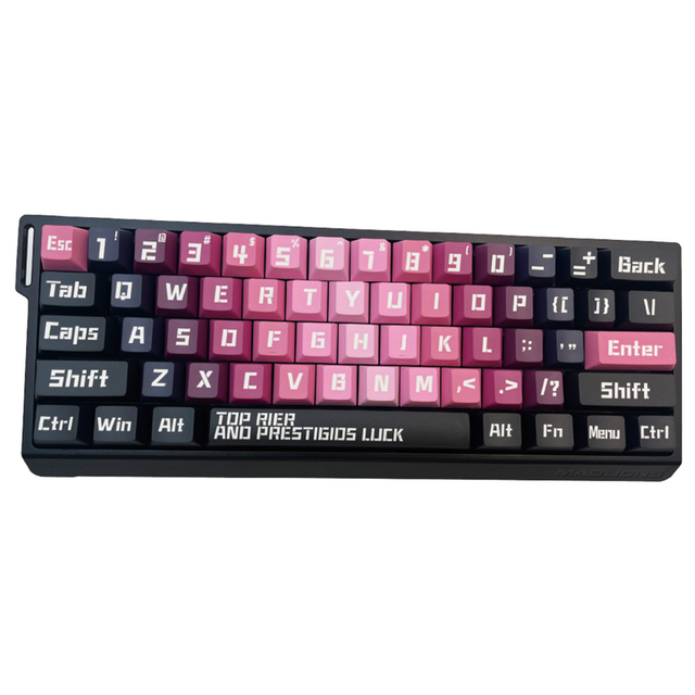 Customized Four Sided Dye-Sublimated PC PA Keycap Wooting/ATK//Razer 60-117keys Arrangement Personalized Cute DIY