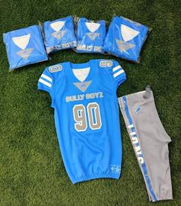 Uniforme de fútbol americano acolchado, totalmente sublimado, 100% poliéster, diseño de logotipo personalizado, jersey de fútbol americano hecho en fábrica. - Product Image 4