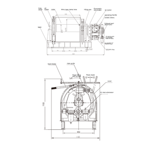 5T קידוח מכרה פחם כננת אוויר חסינת פיצוץ תעודת בטיחות פחם פעולת כננת פנאומטית ימית פשוטה - Product Image 2