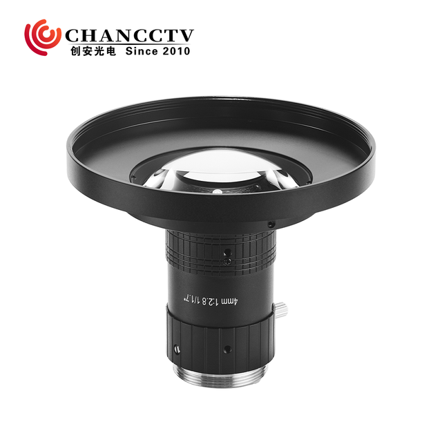 CH669A 1/1.7" 12MP 4mm C-Mount Machine Vision Lens, F2.8-F16 Wide Angle Lens for Blind-Spot-Free Industrial Inspection