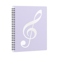 Dossier de documents de musique A3 étanche 40/60 Pages support de partition de piano reliure en spirale couverture rigide PP pour les étudiants utilisation scolaire