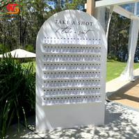 Support de décoration de mariage lisse en PVC acrylique, mur de champagne, toile de fond pour événements et fêtes