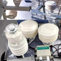 Boîte de capteurs météorologiques en plastique pour la température extérieure, l'humidité, la luminosité, la pression atmosphérique, le bruit, les particules fines (PM) et le dioxyde de carbone