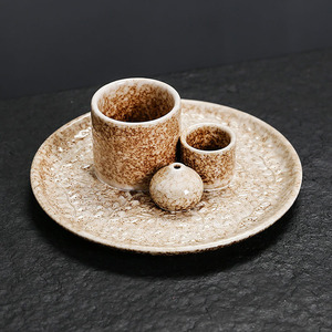 Keramik-Aromatherapie-Kerzenhalter und Holzkohle-Räucherstäbchenhalter Geeignet für Wohnraumdekoration - Product Image 3