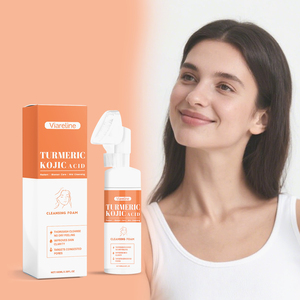 Espuma Limpiadora Facial de Cúrcuma y Ácido Kójico, Limpia la Piel del Rostro y Cuida Suavemente el Acné - Product Image 3