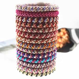 Accesorios para el Cabello al por Mayor con Logotipo Personalizado, Bandas Elásticas de Goma Coloridas para Niñas, Lazos para el Cabello con Trenza, para Mujeres - Product Image 1