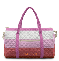 Sac de voyage matelassé grand format Leather Pride Rainbow, sac de week-end portable avec poches zippées, sac de sport pour le travail