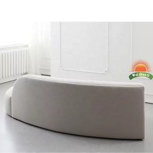 Blanc Moderne Modernos Minimaliste Sectionnel Wohnzimm Mobels Couches Boucle Incurvé Salon Canapé Modulaire Pour La Maison De Luxe - Product Image 6
