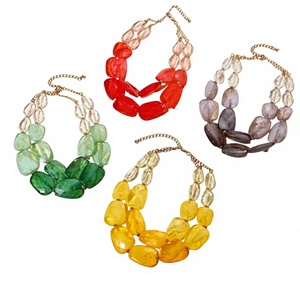 Nuevos Collares de Cuentas de Resina Multicapa Coloridos, Joyería de Alta Calidad para Mujer, Accesorios de Moda para Fiesta, Estilo Bohemia - Product Image 1