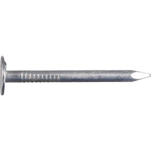 Anchor Wire Roofing <b>Nails</b> 1in Length Ring Shank Sharp Point Steel Electrogalvanized Flat Head For Shingles Felt - Product Image 3
