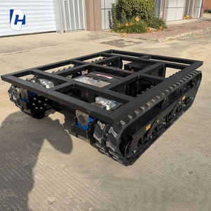 Châssis à chenilles en caoutchouc électrique télécommandé, châssis à moteur hydraulique, personnalisation des chenilles, plateforme de fondation, ingénierie - Product Image 1