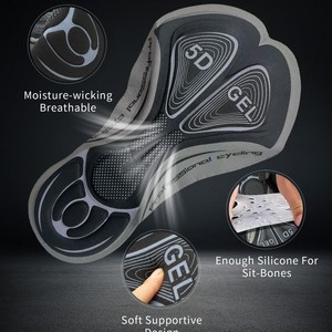 <span class=keywords><strong>Pantaloncini</strong></span> da Ciclismo Personalizzati <span class=keywords><strong>per</strong></span> Uomo con Imbottitura in Silicone 5D, Traspiranti e ad Asciugatura Rapida <span class=keywords><strong>per</strong></span> <span class=keywords><strong>Bici</strong></span> da Strada - Product Image 4