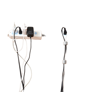 P-Type Eco-Friendly Self-Adhesive <strong>Hook</strong> <strong>Loop</strong> Cable Tie Strap <strong>Fasteners</strong> for Cellphone USB Data Wire Charger Earphone Phone - Product Image 2