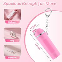 Porte-clés mini-gobelet personnalisé et durable pour bouteille d'eau et tasse, support de baume à lèvres écologique pour femme
