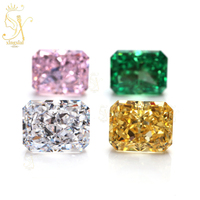 3*5mm ~ 13*18MM 8A Pierre précieuse en zircon synthétique de qualité Rectangle Octogone Glace concassée Cubic Zirconia White Color Loose CZ Stone