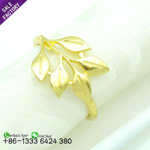 Anneaux de serviette en gros, fil rond en métal argenté, or, or rose, décoration, boucle de serviette pour sangle - Product Image 5