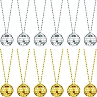 2023 Offre Spéciale 50mm Disco Ball Collier Bar Dance Hall Disco Party Favors Collier De Perles En Gros