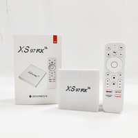 Boîtier TV Android 14 4K UHD avec puce Rockchip RK3518 Quad-Core, télécommande infrarouge, streaming domestique, boîtier multimédia OTT, prise en charge de la personnalisation OEM