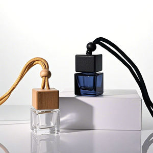 Diffuseur d'huiles essentielles de luxe 8 ml en verre carré, flacon de parfum pour <span class=keywords><strong>voiture</strong></span>, désodorisant longue durée - Meilleures ventes - Product Image 1