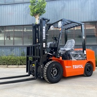 Chariot élévateur à contrepoids Tavol Diesel 2-5 tonnes, chariot élévateur industriel avec moteur puissant pour la manutention de charges lourdes