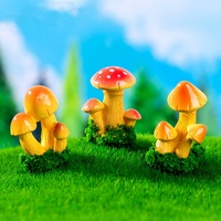 Baru DIY lumut lanskap mikro Pot sukulen dekorasi taman simulasi jamur 3D ornamen Mini