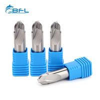 BFL carbure monobloc CNC outils de fraises en bout personnalisés pour la coupe du bois Fresa De Metal Duro angle d'hélice de fraise en bout