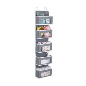 Custom Size Hanging Wall Organizer - 5 Transparent Pockets for Sundries/Magazine/Toiletries - Product Image 3