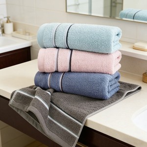 Pure Cotton Face Towel 32x72cm Solid Color Skin Friendly Home Use - Product Image 4