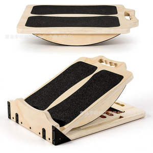 Planche inclinée en bois de chêne antidérapante pour étirement des mollets, équipement de rééducation et de fitness, pédalier incliné - Product Image 1
