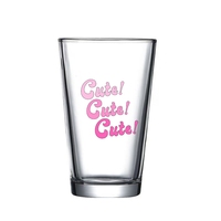 Offre Spéciale 480ml 16oz Style classique bière pinte verre Logo personnalisé Transparent Direct boire pour l'eau bière café