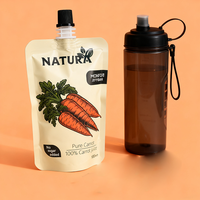 Pochettes souples réutilisables pour liquides, 100ml, 250ml, 500ml, 1L, pour shampoing, jus, eau, boissons, qualité alimentaire, impression personnalisée