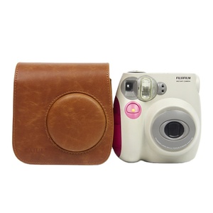 Wal-mart Hot Bán Fujifilm mini 7 Instax máy ảnh trường hợp bảo vệ cổ điển PU Túi da cho ngay lập tức phim mềm máy ảnh video Túi - Product Image 1