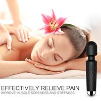 Wiederaufladbarer Zauberstab-Massagestab Vibrator Dildo Tragbarer Handmassagestab Leistungsstarker Silikon G-Punkt Persönlicher Massagestab 10 Frequenzen Wasserdicht