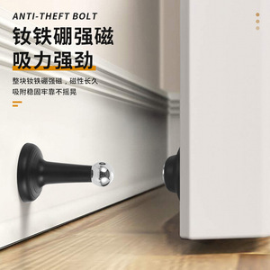 Door Stop <b>Rubber</b> <b>Floor</b> Mount Minimalist Design Easy Installation For Bedroom - Product Image 4