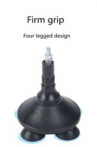 Bastón telescópico de aluminio para caminar para hombre mayor, bastón de viaje con cuatro patas - Product Image 3