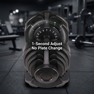Haltère réglable à changement rapide de 90 lb avec système à cadran, poids de main durables pour l'entraînement <span class=keywords><strong>HIIT</strong></span> et la musculation - Product Image 1