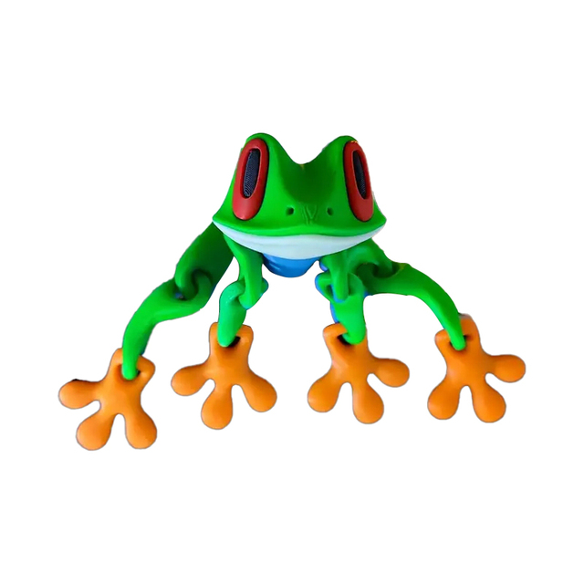 Custom 3D Printed PLA Red Eye Tree Frog Indoor Desktop Decoration Quick Prototyping Animal Statue Machining Services WHALE-STONE
