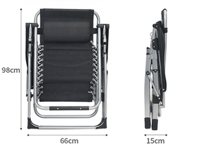 Viaggio per il tempo libero a gravità Zero peso leggero campeggio <span class=keywords><strong>giardino</strong></span> spiaggia reclinabile sedie a sdraio per eventi di noleggio con canop - Product Image 6