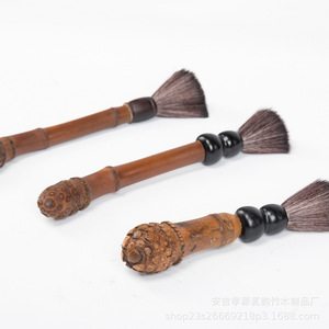 Cepillo para tetera de raíz de bambú con cerdas suaves, accesorio para la ceremonia del té, limpieza del hogar - Product Image 3