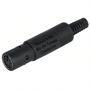 Adaptateur audio-vidéo avec connecteur Mini Din femelle blindé 6 broches - Product Image 2