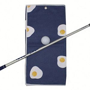 Toalla de Golf de Microfibra Tipo Waffle, Grande, con Impresión Digital por Sublimación, Logotipo Personalizado con la Bandera de Estados Unidos, Ecológica, OEM - Product Image 1