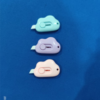 Cutter industriel en céramique de zircone, lame rétractable, couteau utilitaire sûr, durable, design mini nuage mignon, pièces en céramique