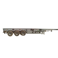 Semi Trailer Chassis Skeletal Multi Axle 20/40ft 50/70 Ton Dilengkapi FUWA BPW untuk Pengangkutan Barang Antar Pelabuhan