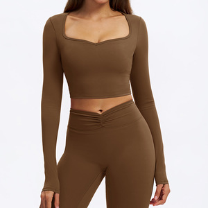 <span class=keywords><strong>Abbigliamento</strong></span> <span class=keywords><strong>sportivo</strong></span> stampato da donna a manica lunga con Logo personalizzato Set di Activewear da esterno invernale - Product Image 3