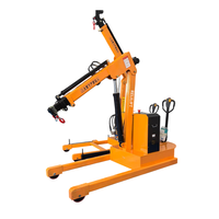 Mini-grue mobile électrique haute vitesse avec moteur, flèche mobile, acier au manganèse haute résistance, hauteur de levage 4m, garantie 1 an