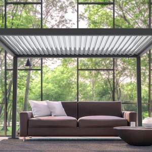 Nouveaux produits Pergola en aluminium pour extérieur <span class=keywords><strong>6X3</strong></span> Toit de pergola en aluminium Isolation professionnelle Motorisée Pergolas en aluminium pour amoureux - Product Image 2